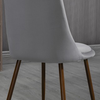 Καρέκλες Κουζίνας HOMCOM Επενδυμένες, Σετ 4 σε πολυεστέρα και ατσάλ... Καρέκλες Κουζίνας HOMCOM Επενδυμένες, Σετ 4 σε πολυεστέρα και ατσάλ...