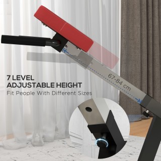 SPORTNOW Ρωμαϊκή καρέκλα ρυθμιζόμενη σε ύψος με παχιά επένδυση, από...