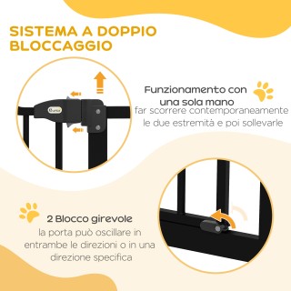 PawHut επεκτεινόμενη πύλη σκύλου χωρίς βίδες Ρυθμιζόμενη από 74-100...