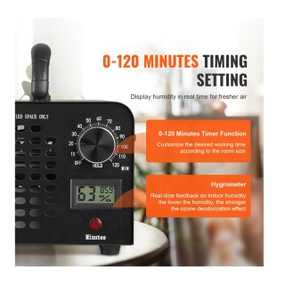 Οζονιστής Αέρα 36000 mg/h 115 W VEVOR GYCYFSQ0120MZSKULV2 Οζονιστής Αέρα 36000 mg/h 115 W VEVOR GYCYFSQ0120MZSKULV2