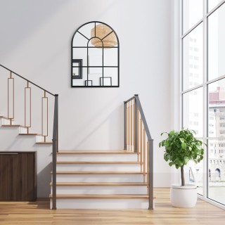 HOMCOM Μοντέρνος Επιτοίχιος και Τοξοειδής Καθρέφτης 70x50 cm για Υπ... HOMCOM Μοντέρνος Επιτοίχιος και Τοξοειδής Καθρέφτης 70x50 cm για Υπ...