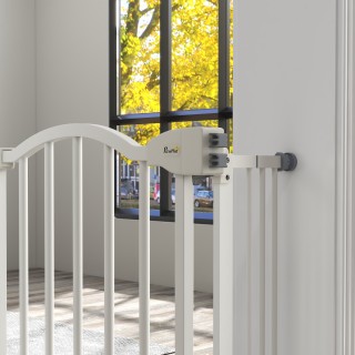 PawHut Extendable Dog Gate Χωρίς βίδες Ρυθμιζόμενη από 74-100 cm Ύψ...