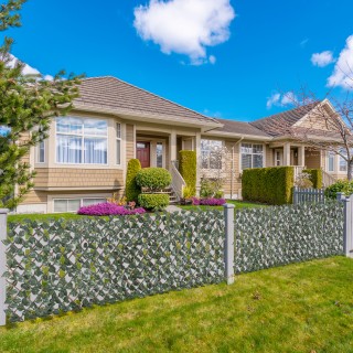 Outsunny Fake Hedge 8 τεμαχίων πράσινο επεκτεινόμενο τοίχο για εξωτ...