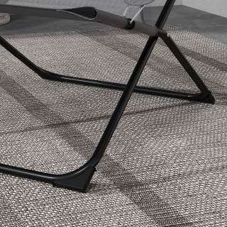 Πτυσσόμενη και ανακλινόμενη καρέκλα κήπου σε 4 επίπεδα, από ατσάλι ...