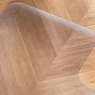 HOMCOM Δάπεδο Saving Πλαστικό Χαλάκι Καρέκλας Γραφείου, 90x120cm, Δ...