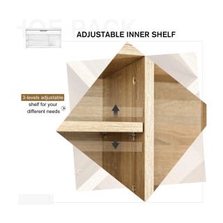 Πάγκος Αποθήκευσης Παπουτσιών με 3 Ράφια και Κάθισμα 43 x 80 x 30 c... Πάγκος Αποθήκευσης Παπουτσιών με 3 Ράφια και Κάθισμα 43 x 80 x 30 c...