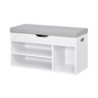 Πάγκος Αποθήκευσης Παπουτσιών με 3 Ράφια και Κάθισμα 43 x 80 x 30 c... Πάγκος Αποθήκευσης Παπουτσιών με 3 Ράφια και Κάθισμα 43 x 80 x 30 c...