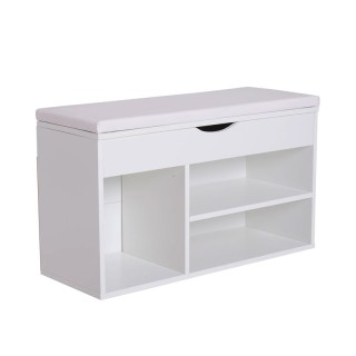 Πάγκος Αποθήκευσης Παπουτσιών με 3 Ράφια και Κάθισμα 47 x 80 x 30 c... Πάγκος Αποθήκευσης Παπουτσιών με 3 Ράφια και Κάθισμα 47 x 80 x 30 c...