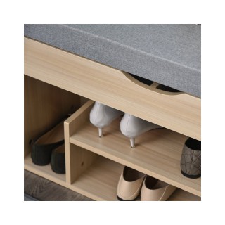 Πάγκος Αποθήκευσης Παπουτσιών με 3 Ράφια και Κάθισμα 48 x 80 x 30 c... Πάγκος Αποθήκευσης Παπουτσιών με 3 Ράφια και Κάθισμα 48 x 80 x 30 c...