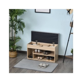 Πάγκος Αποθήκευσης Παπουτσιών με 3 Ράφια και Κάθισμα 48 x 80 x 30 c... Πάγκος Αποθήκευσης Παπουτσιών με 3 Ράφια και Κάθισμα 48 x 80 x 30 c...