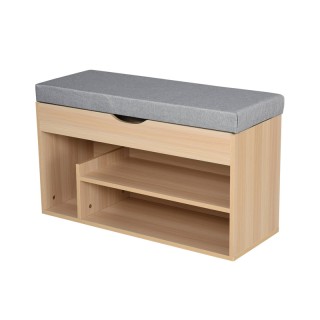 Πάγκος Αποθήκευσης Παπουτσιών με 3 Ράφια και Κάθισμα 48 x 80 x 30 c... Πάγκος Αποθήκευσης Παπουτσιών με 3 Ράφια και Κάθισμα 48 x 80 x 30 c...