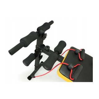 Πάγκος Κοιλιακών και Ασκήσεων Sit Up με 2 Λάστιχα Αντίστασης 133 x ...