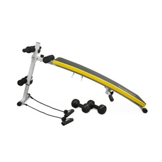 Πάγκος Κοιλιακών και Ασκήσεων Sit Up με 2 Λάστιχα Αντίστασης και 2 ...