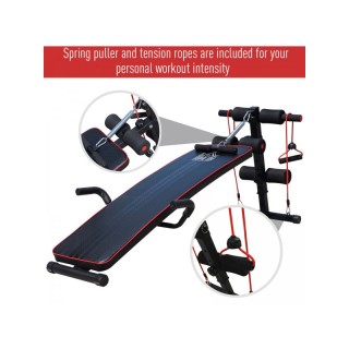 Πάγκος Κοιλιακών και Ασκήσεων Sit Up 56.5 x 135 x 50-68 cm HOMCOM A...