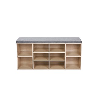 Πάγκος Αποθήκευσης Παπουτσιών με Μαξιλάρι και 10 Διαμερίσματα 104 x...