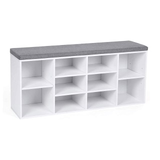 Πάγκος Αποθήκευσης Παπουτσιών με Μαξιλάρι και 10 Διαμερίσματα 104 x... Πάγκος Αποθήκευσης Παπουτσιών με Μαξιλάρι και 10 Διαμερίσματα 104 x...