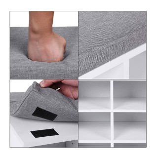 Πάγκος Αποθήκευσης Παπουτσιών με Μαξιλάρι και 10 Διαμερίσματα 104 x... Πάγκος Αποθήκευσης Παπουτσιών με Μαξιλάρι και 10 Διαμερίσματα 104 x...