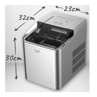 Παγομηχανή 1.5 Lt 12 Kg / 24h 100 W Adler AD-8086