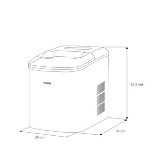 Παγομηχανή 2.1 Lt 12 Kg / 24h 120 W H.Koenig KB14 Παγομηχανή 2.1 Lt 12 Kg / 24h 120 W H.Koenig KB14