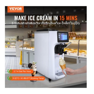 Παγωτομηχανή Soft Παγωτού με Οθόνη Αφής 10 Lt/H 210 x 580 x 700 mm ... Παγωτομηχανή Soft Παγωτού με Οθόνη Αφής 10 Lt/H 210 x 580 x 700 mm ...