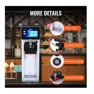 Παγωτομηχανή Soft Παγωτού με Οθόνη Αφής 10 Lt/H 210 x 580 x 700 mm ... Παγωτομηχανή Soft Παγωτού με Οθόνη Αφής 10 Lt/H 210 x 580 x 700 mm ...