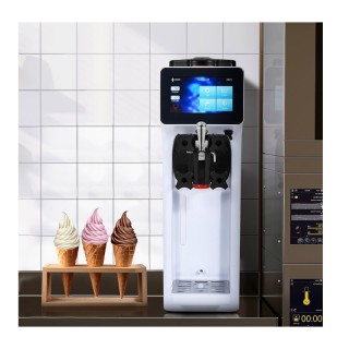 Παγωτομηχανή Soft Παγωτού με Οθόνη Αφής 10 Lt/H 210 x 580 x 700 mm ...
