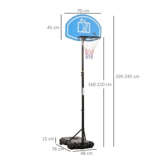 Παιδική Φορητή Μπασκέτα 2.45 m HOMCOM A61-028 Παιδική Φορητή Μπασκέτα 2.45 m HOMCOM A61-028