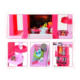 Παιδική Κουζίνα 78 x 29 x 87 cm με Αξεσουάρ HOMCOM 350-047 Παιδική Κουζίνα 78 x 29 x 87 cm με Αξεσουάρ HOMCOM 350-047