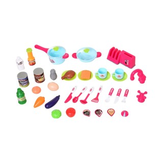 Παιδική Κουζίνα 78 x 29 x 87 cm με Αξεσουάρ HOMCOM 350-047 Παιδική Κουζίνα 78 x 29 x 87 cm με Αξεσουάρ HOMCOM 350-047