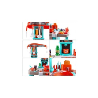 Παιδική Κουζίνα 78 x 29 x 87 cm με Αξεσουάρ Χρώματος Τιρκουάζ Hoppl...