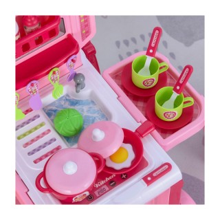 Παιδική Κουζίνα - Τρόλεϊ με Αξεσουάρ 59.7 x 47 x 42.5 cm HOMCOM 350...