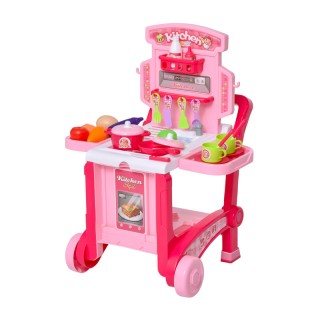 Παιδική Κουζίνα - Τρόλεϊ με Αξεσουάρ 59.7 x 47 x 42.5 cm HOMCOM 350...