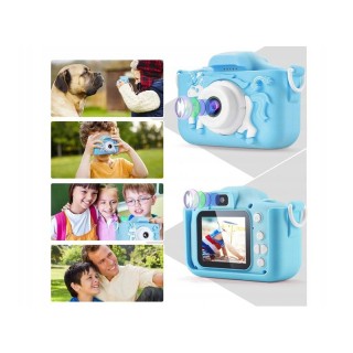 Παιδική Ψηφιακή Φωτογραφική Μηχανή Μονόκερος 20MP X5 Χρώματος Μπλε ...