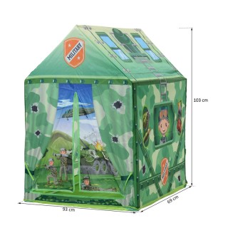Παιδική Σκηνή 93 x 69 x 103 cm Camouflage Play Χρώματος Πράσινο HOM...