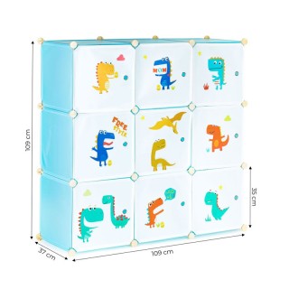 Σύστημα Αποθήκευσης - Παιδική Αρθρωτή Ραφιέρα με 9 Κύβους 109 x 37 ... Σύστημα Αποθήκευσης - Παιδική Αρθρωτή Ραφιέρα με 9 Κύβους 109 x 37 ...
