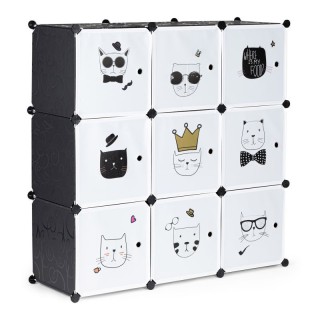 Σύστημα Αποθήκευσης - Παιδική Αρθρωτή Ραφιέρα με 9 Κύβους 109 x 37 ...