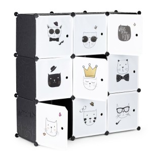 Σύστημα Αποθήκευσης - Παιδική Αρθρωτή Ραφιέρα με 9 Κύβους 109 x 37 ...