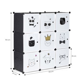 Σύστημα Αποθήκευσης - Παιδική Αρθρωτή Ραφιέρα με 9 Κύβους 109 x 37 ... Σύστημα Αποθήκευσης - Παιδική Αρθρωτή Ραφιέρα με 9 Κύβους 109 x 37 ...