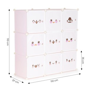 Σύστημα Αποθήκευσης - Παιδική Αρθρωτή Ραφιέρα με 9 Κύβους 110 x 37 ... Σύστημα Αποθήκευσης - Παιδική Αρθρωτή Ραφιέρα με 9 Κύβους 110 x 37 ...