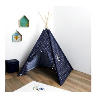 Παιδική Ινδιάνικη Σκηνή 120 x 120 x 160 cm Χρώματος Μπλε Monsieur M... Παιδική Ινδιάνικη Σκηνή 120 x 120 x 160 cm Χρώματος Μπλε Monsieur M...