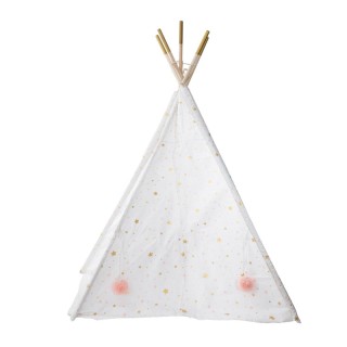 Παιδική Ινδιάνικη Σκηνή 130 x 130 x 160 cm Χρώματος Λευκό Atmospher... Παιδική Ινδιάνικη Σκηνή 130 x 130 x 160 cm Χρώματος Λευκό Atmospher...