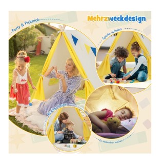 Παιδική Ινδιάνικη Σκηνή 137 x 145 x 121 cm Costway TP10145BE