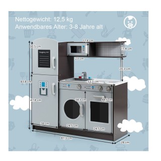 Παιδική Κουζίνα 81 x 27.5 x 84 cm Costway HW63009 Παιδική Κουζίνα 81 x 27.5 x 84 cm Costway HW63009