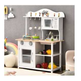 Παιδική Κουζίνα με Αξεσουάρ 60 x 30 x 83 cm Costway HW66747