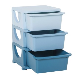Παιδική Πλαστική Συρταριέρα με 3 Συρτάρια 37 x 37 x 56.5 cm HOMCOM ...