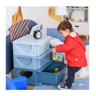 Παιδική Πλαστική Συρταριέρα με 3 Συρτάρια 37 x 37 x 56.5 cm HOMCOM ... Παιδική Πλαστική Συρταριέρα με 3 Συρτάρια 37 x 37 x 56.5 cm HOMCOM ...