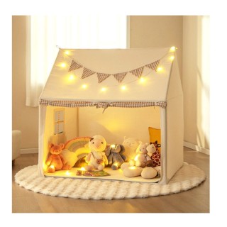 Παιδική Σκηνή Σπιτάκι με Χαλάκι και Γιρλάντα με Φώτα 125 x 100 x 12...