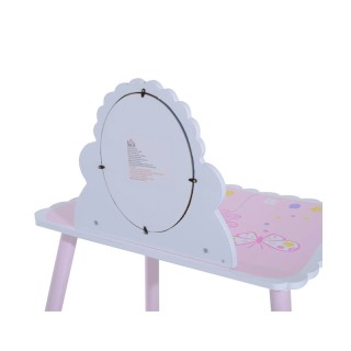 Παιδική Τουαλέτα Ομορφιάς με Σκαμπό 59 x 39 x 82 cm HOMCOM 312-003 Παιδική Τουαλέτα Ομορφιάς με Σκαμπό 59 x 39 x 82 cm HOMCOM 312-003