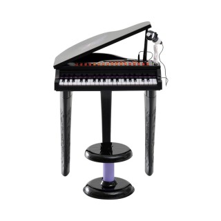 Παιδικό Ηλεκτρονικό Πιάνο με Κάθισμα και Μικρόφωνο HOMCOM 390-003BK Παιδικό Ηλεκτρονικό Πιάνο με Κάθισμα και Μικρόφωνο HOMCOM 390-003BK