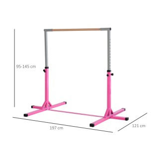 Παιδικό Ρυθμιζόμενο Μονόζυγο Δαπέδου 197 x 121 x 95-145 cm Χρώματος... Παιδικό Ρυθμιζόμενο Μονόζυγο Δαπέδου 197 x 121 x 95-145 cm Χρώματος...